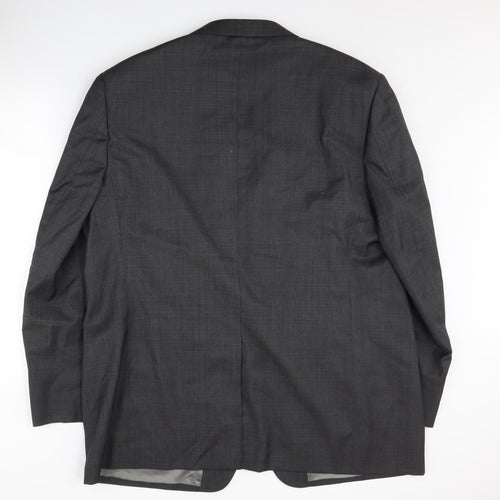 Marks and Spencer Men's Grey Blazer, Long Fit, Size 48