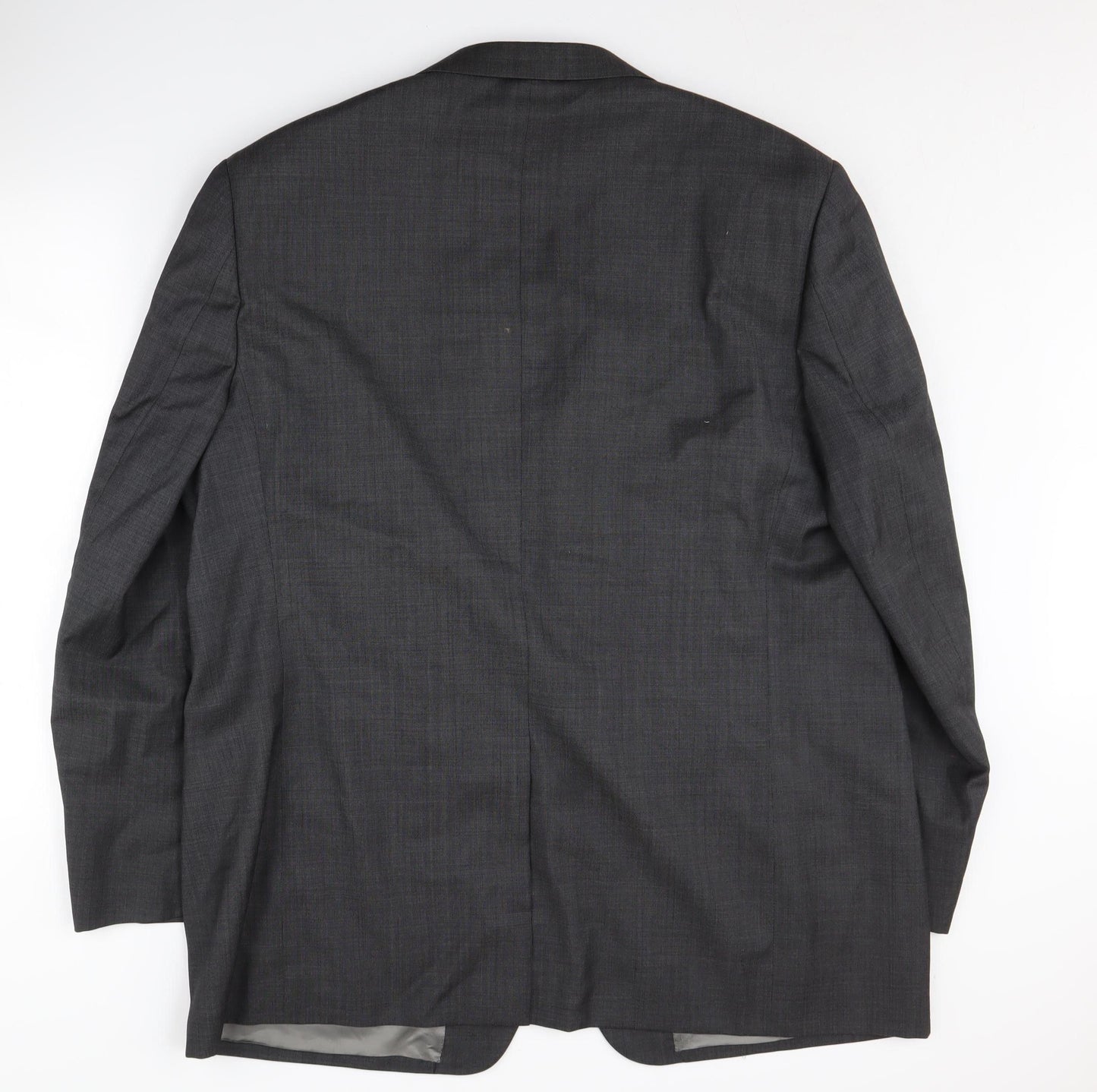 Marks and Spencer Men's Grey Blazer, Long Fit, Size 48