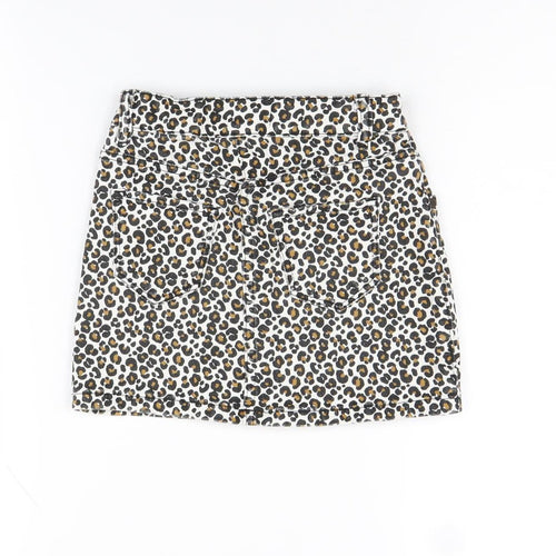 Marks and Spencer Girls Leopard Print Short Skirt 5-6 Years