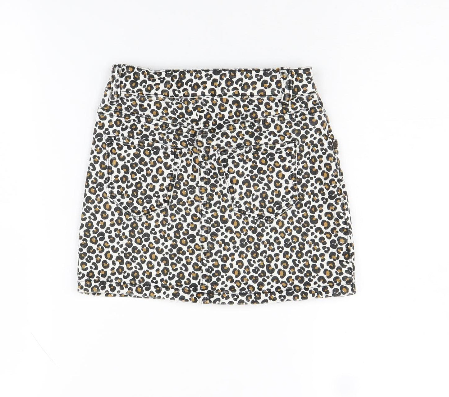 Marks and Spencer Girls Leopard Print Short Skirt 5-6 Years