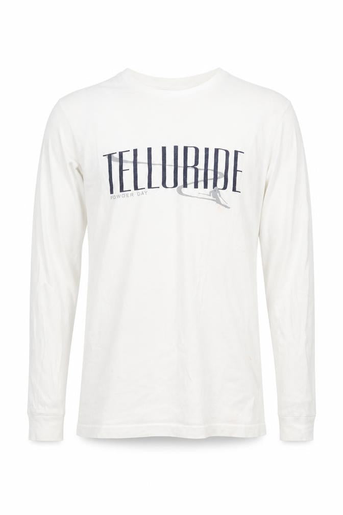 Outta Town Men's White Graphic Long Sleeve T-Shirt S