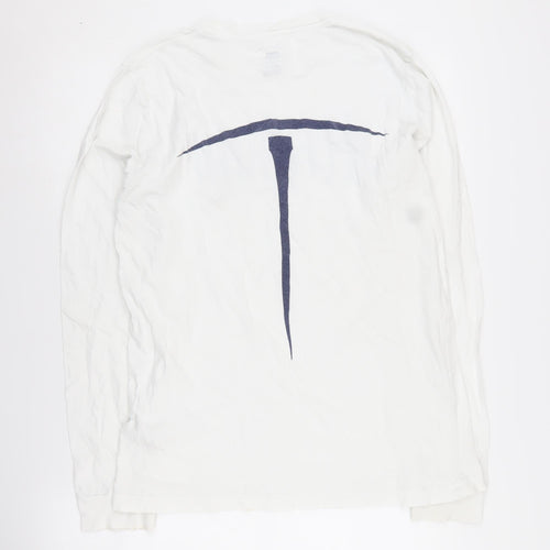 Outta Town Men's White Graphic Long Sleeve T-Shirt S