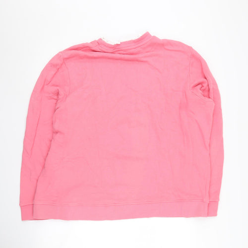 Next Women Pink XL Love Graphic Sweater