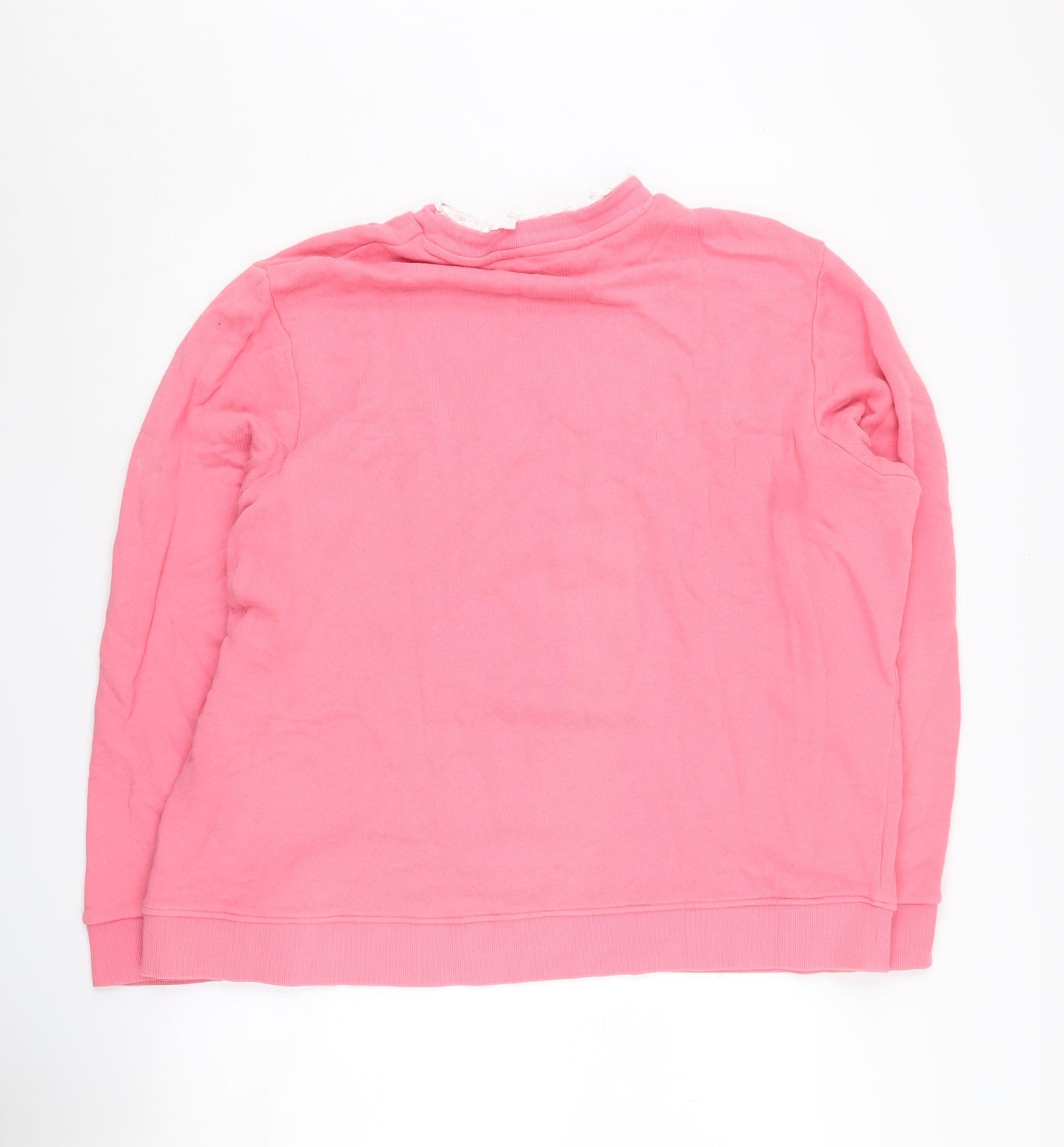 Next Women Pink XL Love Graphic Sweater