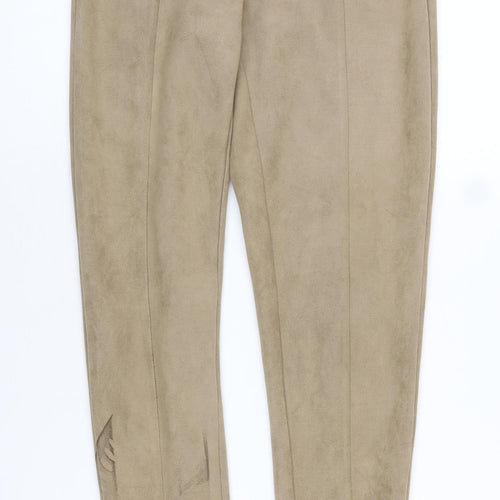 Zara Women's Beige Slim Fit Trousers XS