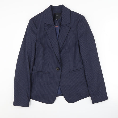 Next Women's Navy Blazer UK 6 Pinstripe Classic