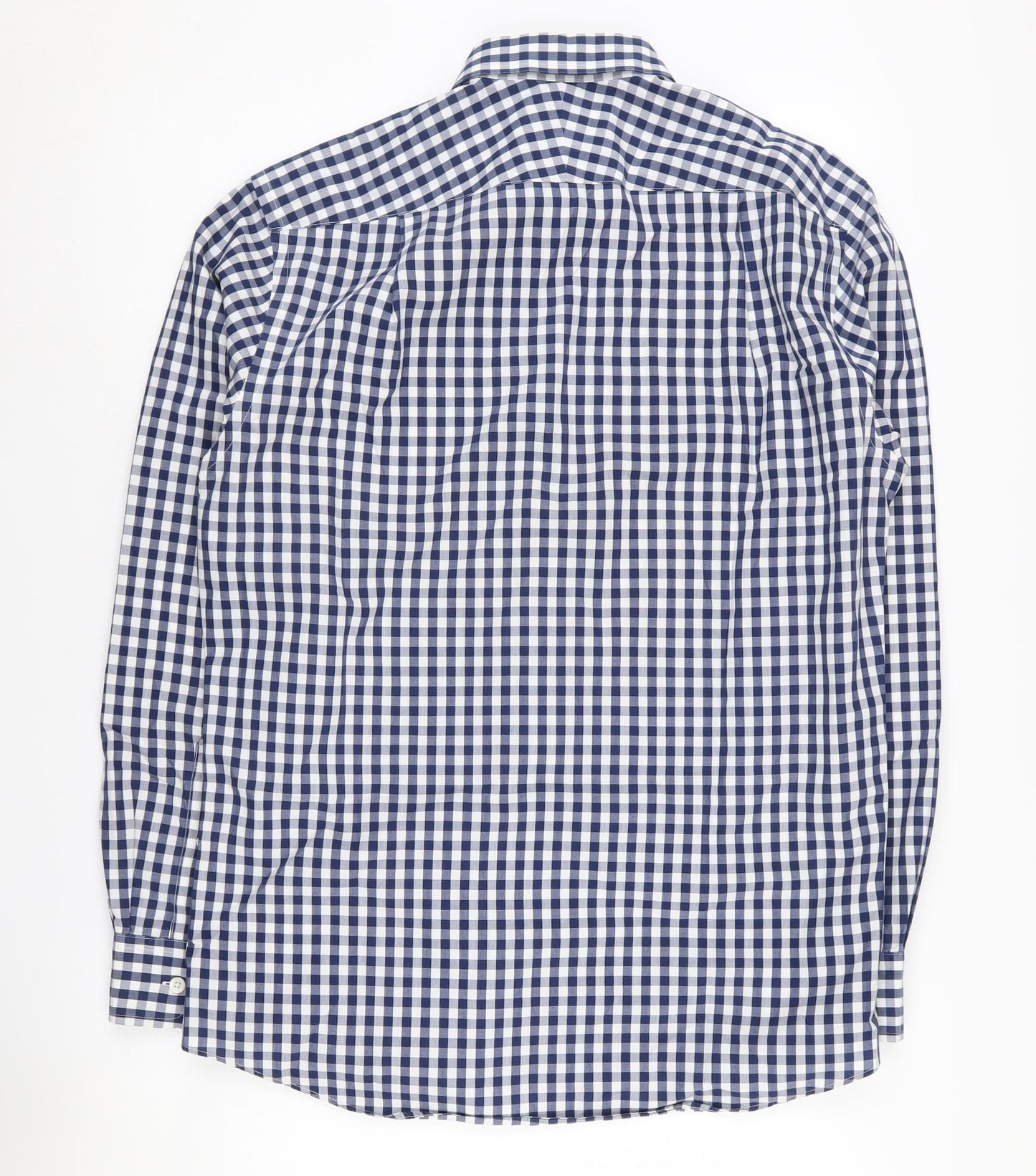 Charles Tyrwhitt Men's Blue Check Slim Fit Shirt M