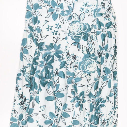 Per Una Women's Multicoloured A-Line Floral Skirt Size 12