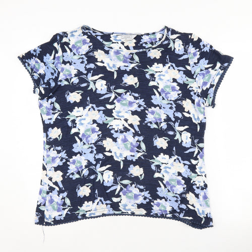 Classic Women's Multicoloured Floral T-Shirt - Size 16