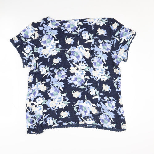 Classic Women's Multicoloured Floral T-Shirt - Size 16