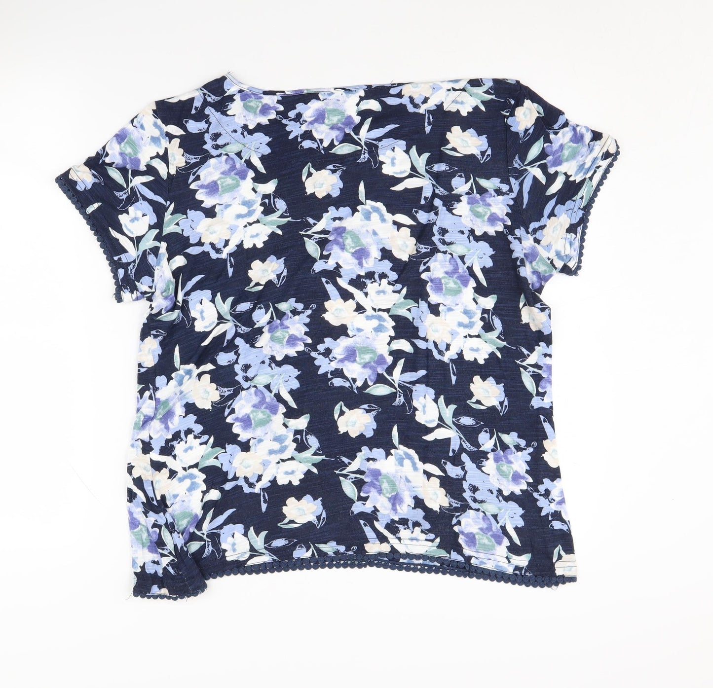 Classic Women's Multicoloured Floral T-Shirt - Size 16