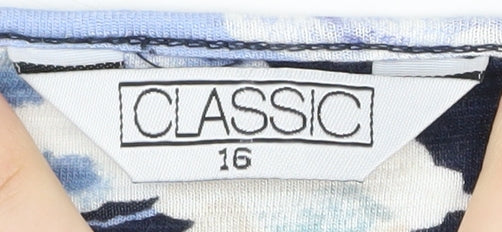 Classic Women's Multicoloured Floral T-Shirt - Size 16