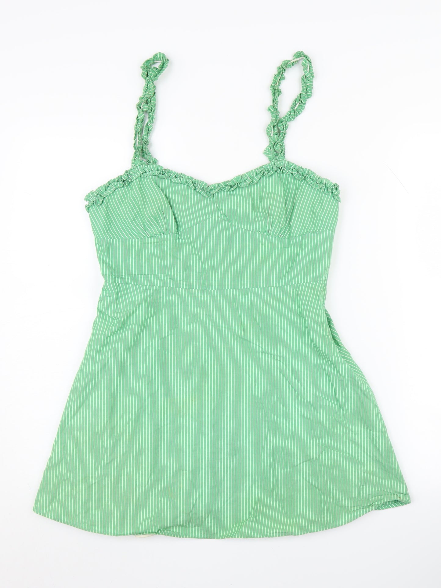 Zara Women's Green Camisole Tank Top - Size 12