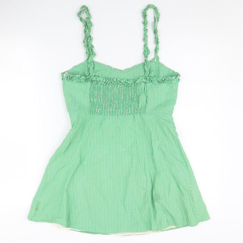 Zara Women's Green Camisole Tank Top - Size 12