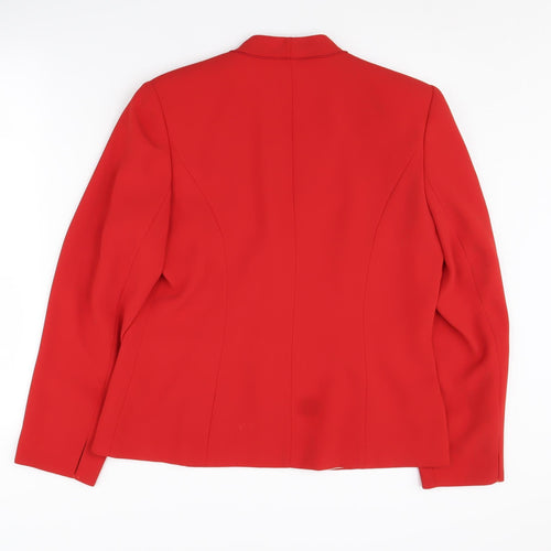 Jacques Vert Women’s Red Blazer Size 12 Formal