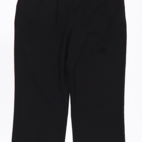 Next Women's Black Straight-Leg Trousers Size 6P