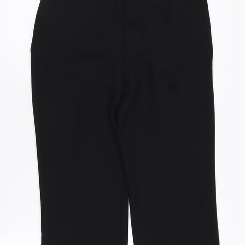 Next Women's Black Straight-Leg Trousers Size 6P