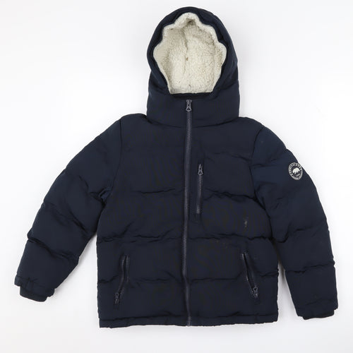 SoulCal & Co Navy Blue Boys Puffer Jacket 7 Years