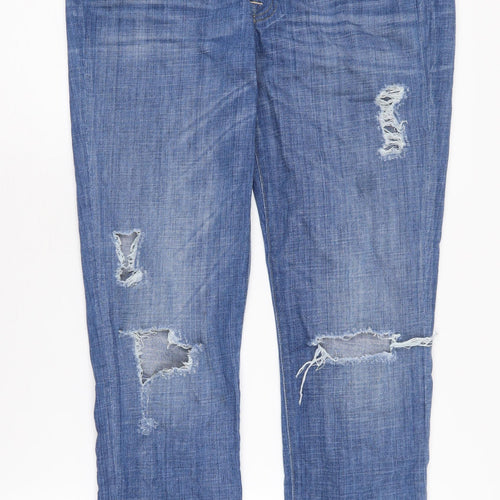 7 for all mankind Women's Blue Boyfriend Jeans Size 12