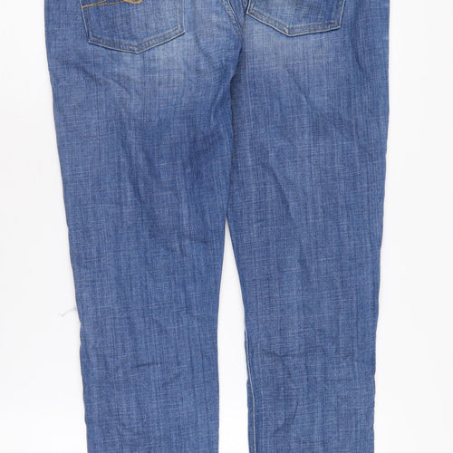 7 for all mankind Women's Blue Boyfriend Jeans Size 12