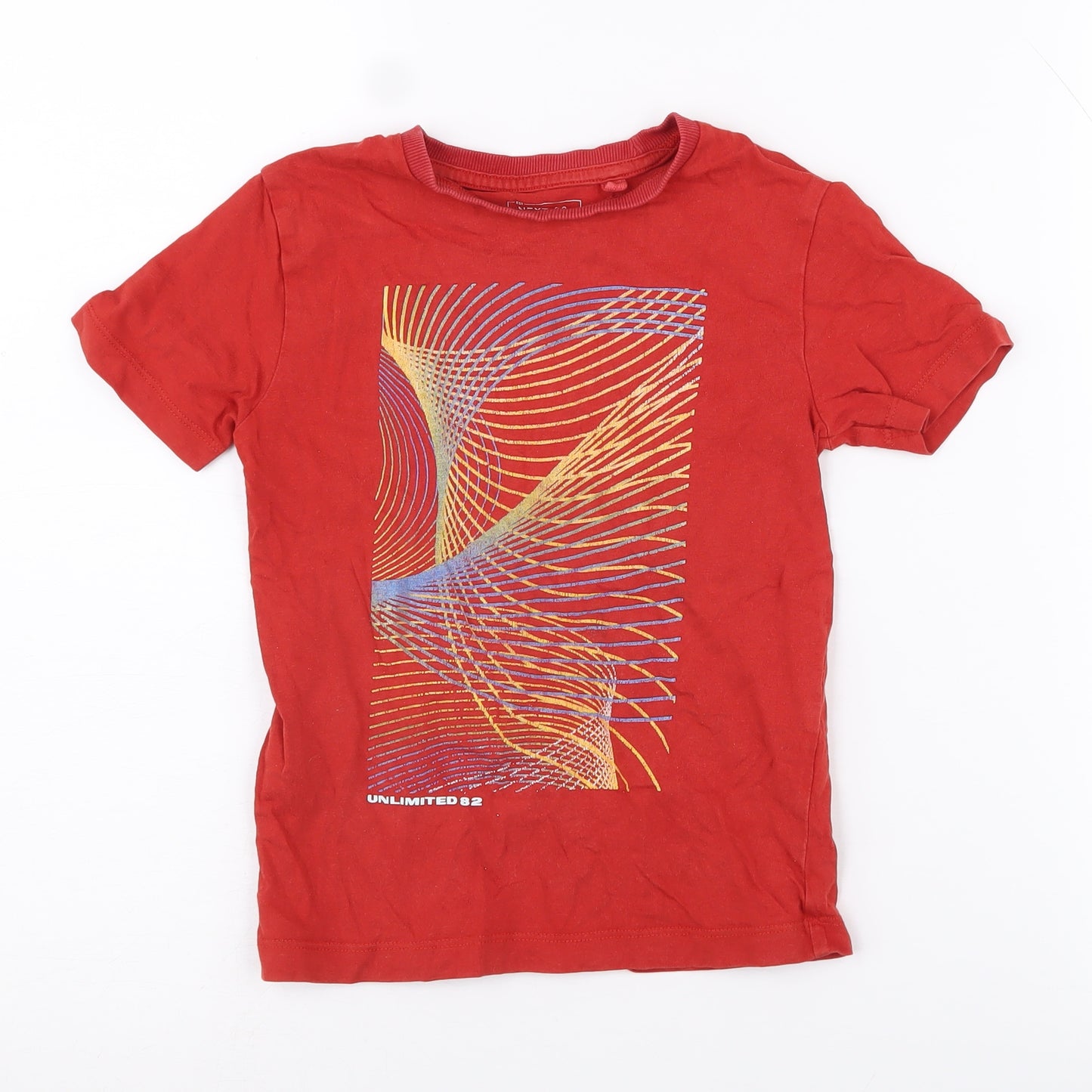Next Boys Red Graphic Print T-Shirt, Age 4, Short Sleeve