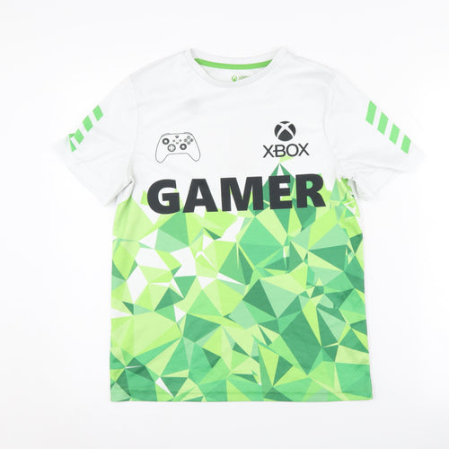 Xbox Boys White & Green Gaming T-Shirt 11-12 Years