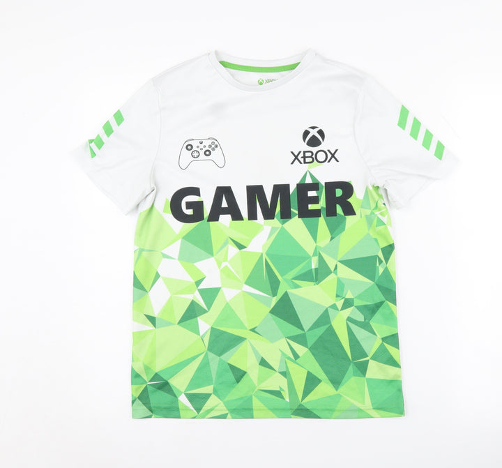Xbox Boys White & Green Gaming T-Shirt 11-12 Years