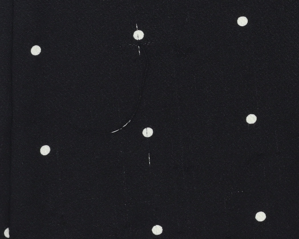 Next Women's Black Polka Dot Sleeveless Blouse, Size 14