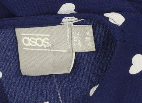 ASOS Women's Blue A-Line Dress Size 8