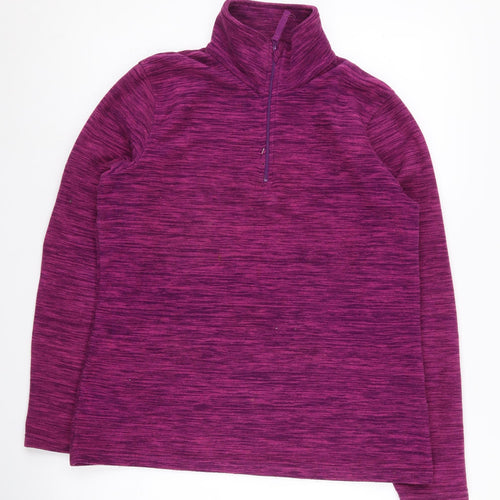 Mountain Warehouse Women's Purple 1/2 Zip Sweatshirt Size 12