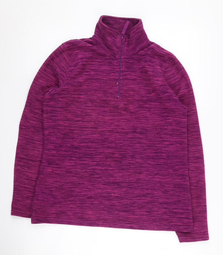 Mountain Warehouse Women's Purple 1/2 Zip Sweatshirt Size 12