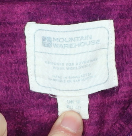 Mountain Warehouse Women's Purple 1/2 Zip Sweatshirt Size 12