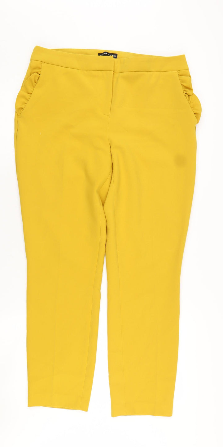 Hilary Radley Women's Yellow Trousers Size 12
