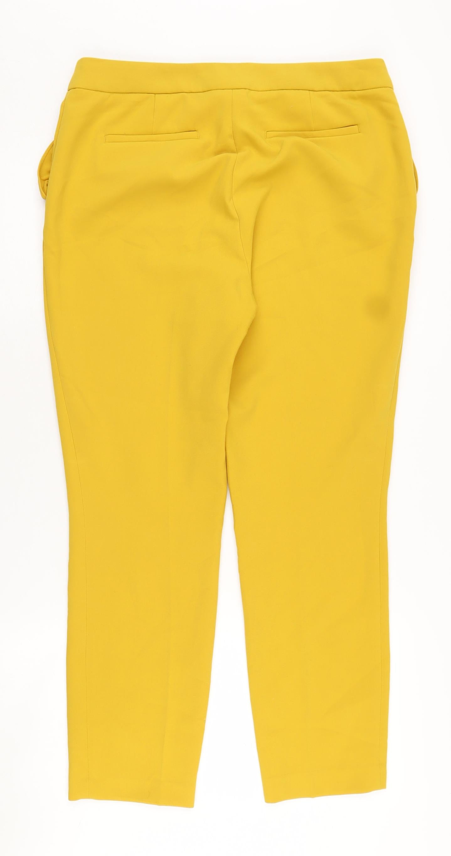 Hilary Radley Women's Yellow Trousers Size 12