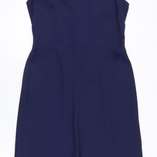 Next Women's Blue Sleeveless Sheath Dress Size 14