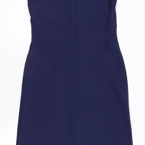 Next Women's Blue Sleeveless Sheath Dress Size 14