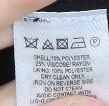 French Connection Women's Floral Wrap Dress Black Size 12