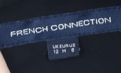 French Connection Women's Floral Wrap Dress Black Size 12