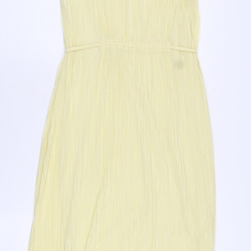 Next Women's Yellow Sleeveless Dress Size 10