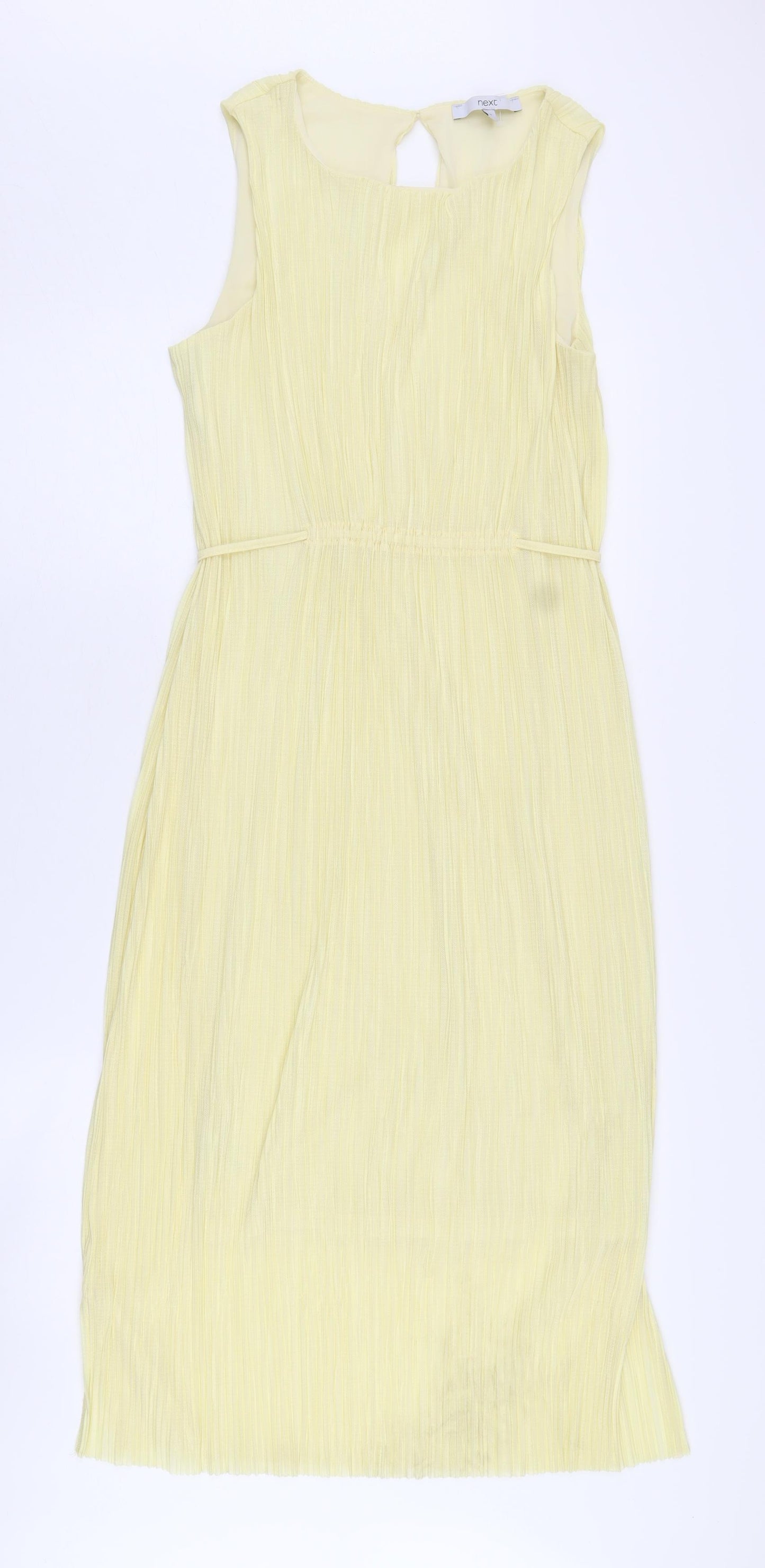 Next Women's Yellow Sleeveless Dress Size 10