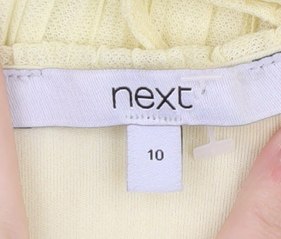 Next Women's Yellow Sleeveless Dress Size 10