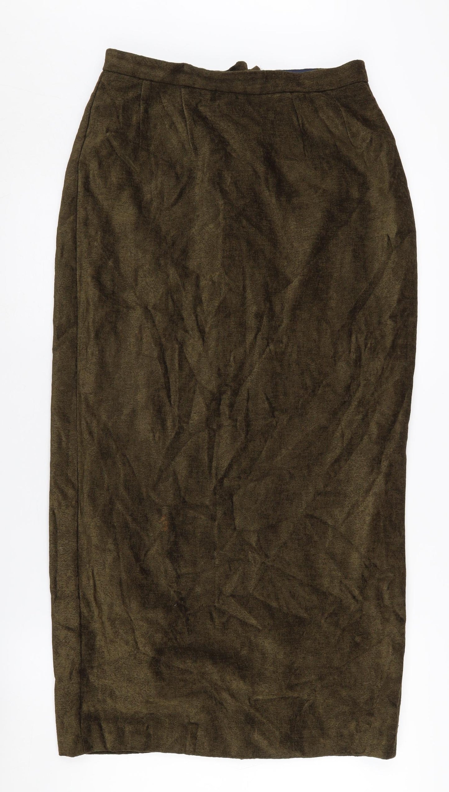Paul Costelloe Women's Brown Midi Pencil Skirt, Size 14