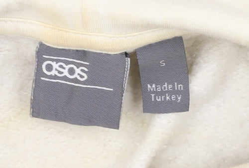 ASOS Women’s Ivory Pullover Hoodie, S, Hooded Graphic