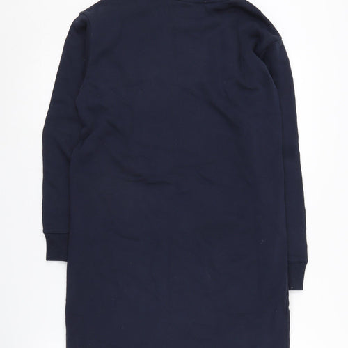 Champion Girls Blue Dress XL Long Sleeve Logo Accent