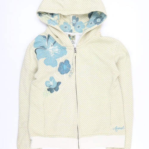 Animal Women's Beige Full Zip Hoodie Size 10