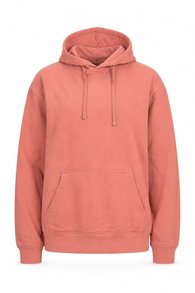 Front view of John Lewis Women's Pink Pullover Hoodie, size L