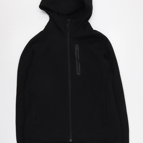 Uniqlo Men's Black Full Zip Hoodie - Medium
