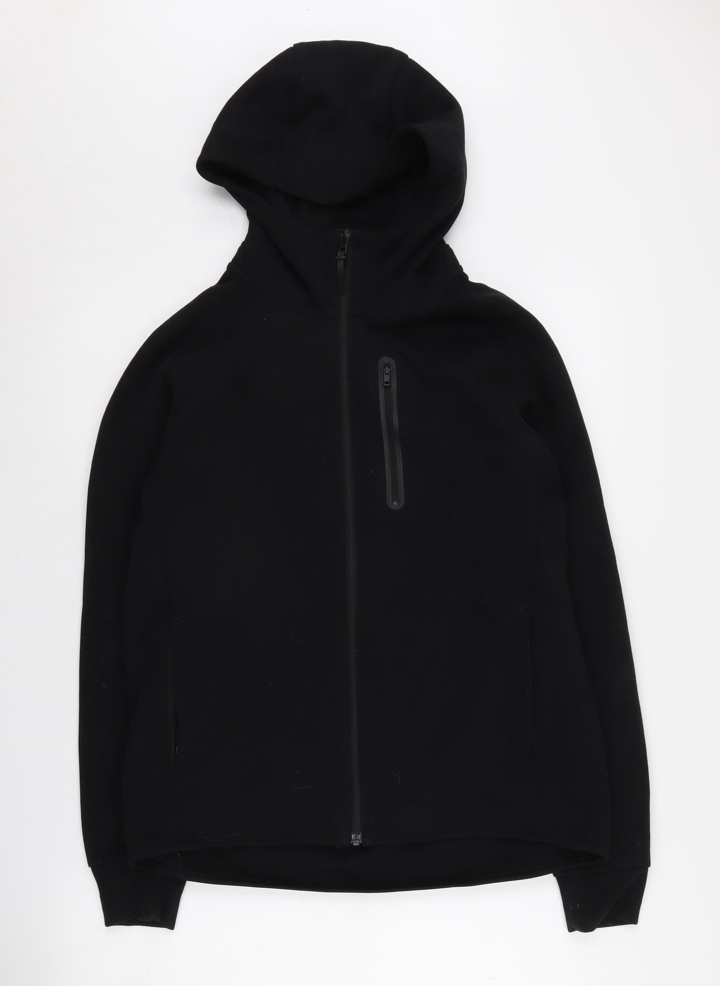 Uniqlo Men's Black Full Zip Hoodie - Medium