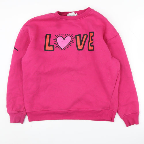 Keith Haring Women's Pink Love Graphic Sweatshirt XS