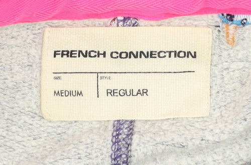 French Connection Women's Grey Embroidered Medium Sweatshirt